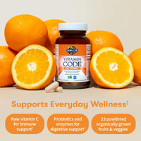 Thumbnail for Garden of Life Vitamin Code Raw Vitamin C - 120 Capsules, 500mg Whole Food Vitamin C Capsules + Fruit & Veggie Blend & Probiotics, Supplements for Adults, Vegan, Gluten Free