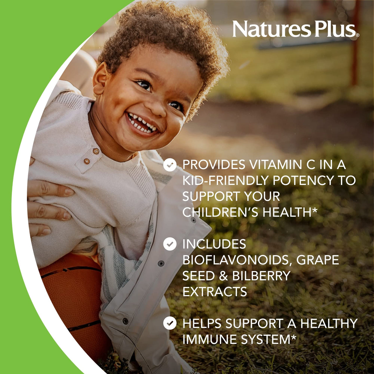 NaturesPlus Animal Parade Vitamin C Children's Chewable - Natural Orange Juice Flavor - 90 Animal-Shaped Tablets, Pack of 2 - Vegan, Vegetarian, Gluten Free - 90 Total Servings