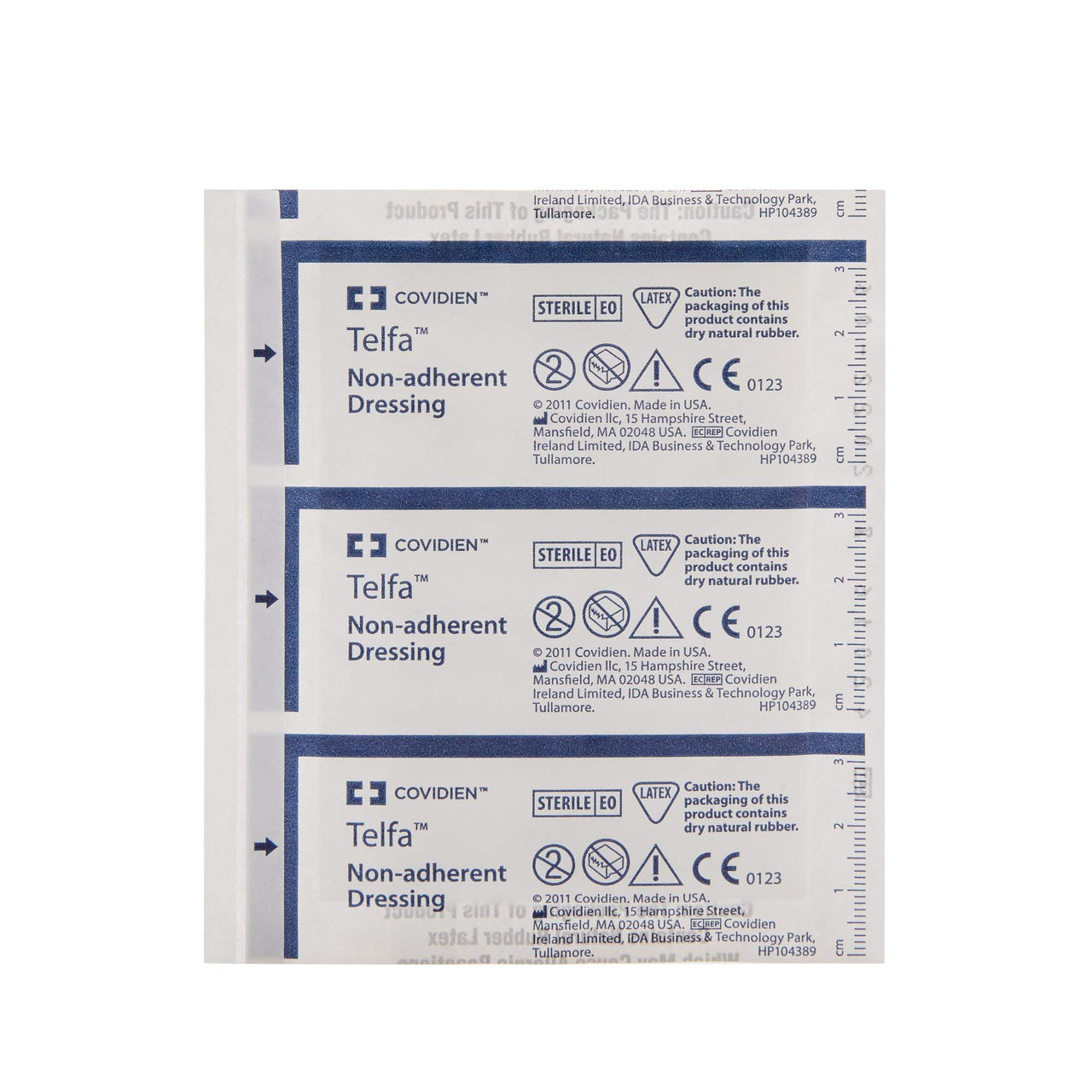 Covidien 2132 Telfa Non-Adherent Dressing, 3" x 4" (Pack of 100)