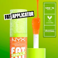 Thumbnail for NYX PROFESSIONAL MAKEUP Fat Oil Chillz, Moisturizing, Shiny and Vegan Tinted Lip Gloss - Citrus Chiller (Sheer Orange)