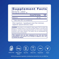 Thumbnail for Pure Encapsulations Melatonin 20 mg - Not Intended for Sleep Support - for Immune System & Healthy Cells* - 99.5% Purity Melatonin - Gluten Free & Non-GMO - 60 Capsules