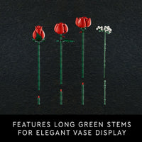 Thumbnail for LEGO Botanicals Bouquet of Roses Artificial Flowers - Fake Red Roses Building Set for Adults, Ages 18+ - Gifts for Birthdays for Her - Home Decor for Table Display - 10328