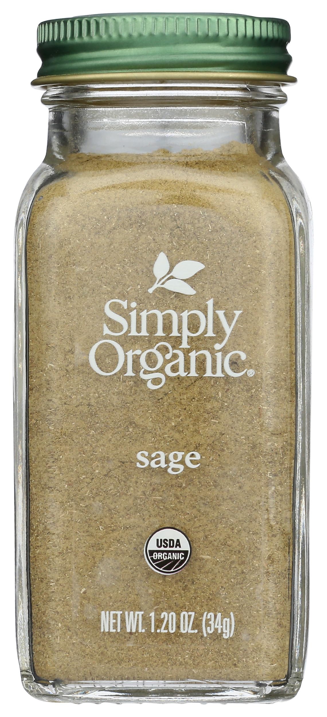 Simply Organic Organic Ground Sage, 1.2 Oz