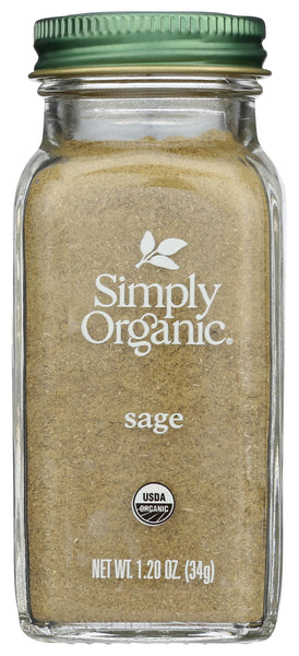 Simply Organic Organic Ground Sage, 1.2 Oz