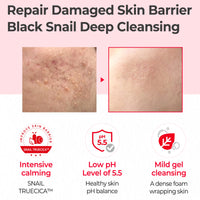 Thumbnail for SOME BY MI Snail Truecica Miracle Repair Low pH Gel Cleanser - 3.38Oz, 100ml - Made from Snail Mucin for Sensitive Skin - Daily Face Wash for Deep Cleansing and Skin Moisturizing - Korean Skin Care