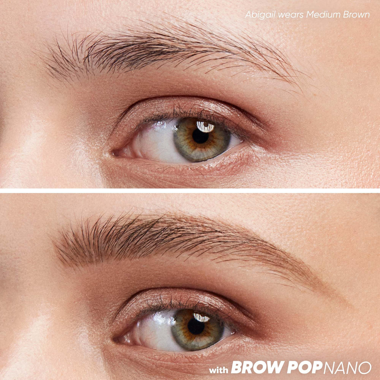 Kosas Brow Pop Nano Eyebrow Pencil – Ultra-Fine 1mm Micro Brow Pencil with Spoolie, Medium Brown