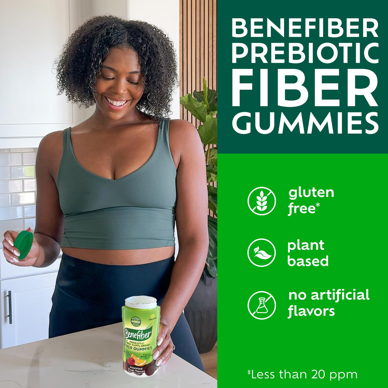 Benefiber Prebiotic Fiber Supplement Gummies for Digestive Health, Assorted Fruit Flavor - 81 Count
