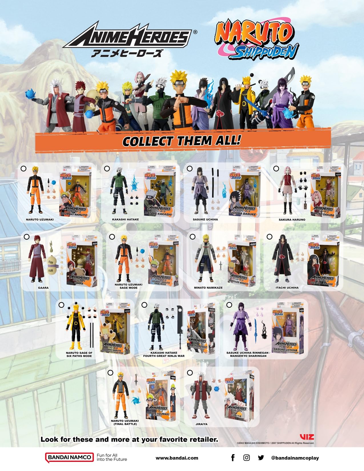 ANIME HEROES - Naruto Shippuden - Uchiha Sasuke Rinnegan/Mangekyo Sharingan Action Figure