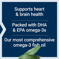 Thumbnail for Life Extension Super Omega-3 (Fish Oil) Plus EPA/DHA With Sesame Lignans, Olive Extract, Krill and Astaxanthin (Packaging May Vary), Lemon, 120 Count