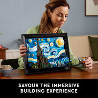 Thumbnail for LEGO Ideas Vincent Van Gogh The Starry Night - Building Set for Adults, Ages 18+ - Beautifully Detailed Home Wall Art Decor - Gift for Men & Women - 21333