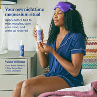 Thumbnail for ASUTRA Dream the Night Away Magnesium Lotion for Sleep, Magnesium Cream for Sleep with Melatonin & Shea Butter, Nighttime Lotion Relaxation (Lemongrass, 3.4 fl oz)