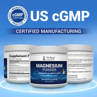 Thumbnail for Dr. Berg Magnesium Glycinate Powder for Sleep, Relaxation, & Stress Relief - Now Includes Vitamin D3 & Zinc - Delicious Raspberry & Lemon Flavor (50 Servings) Magnesium Powder - Magnesium Drink Powder
