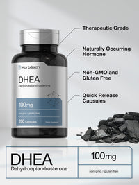 Thumbnail for Horbäach DHEA 100mg | 200 Capsules | Supplement for Men and Women | Non-GMO, Gluten Free