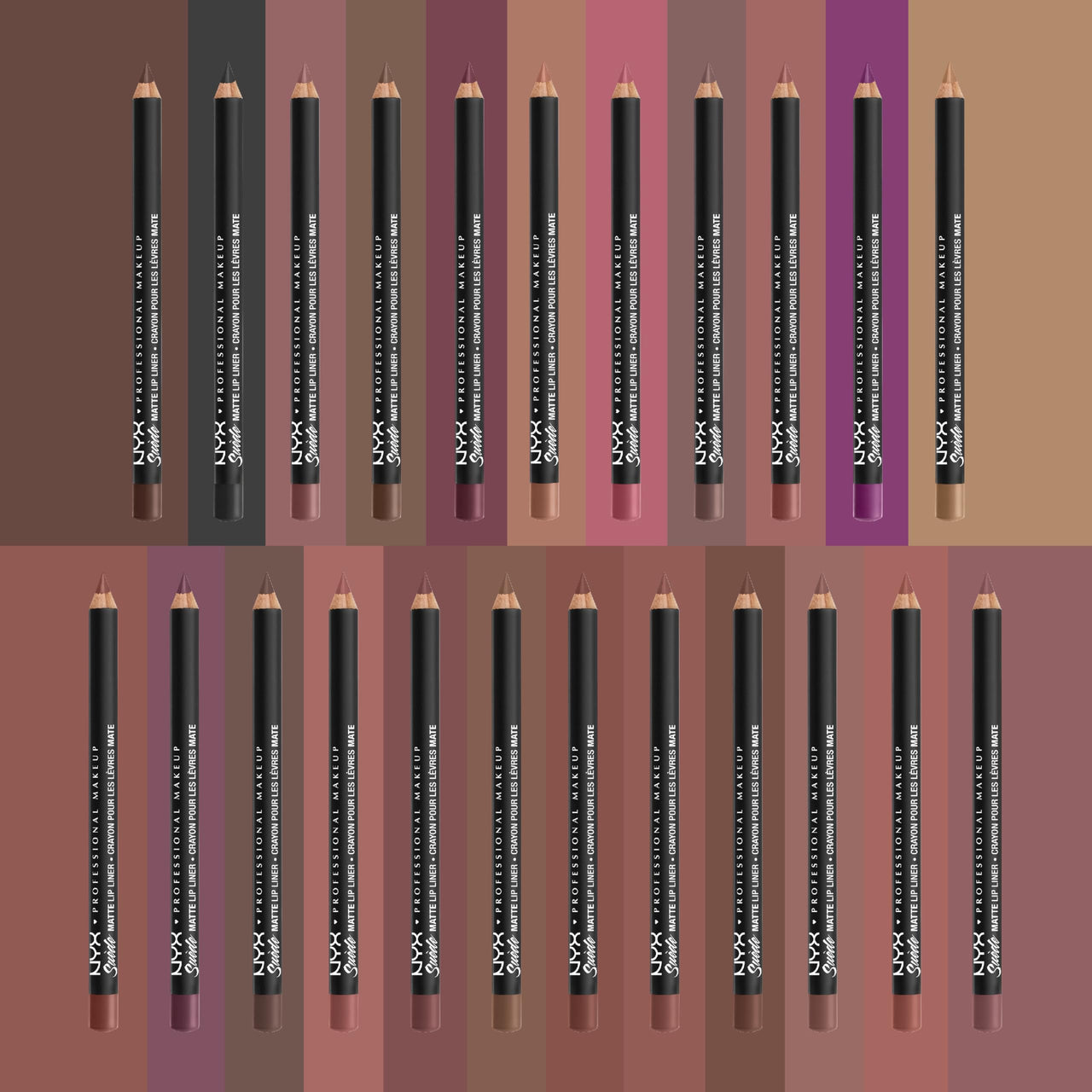 NYX PROFESSIONAL MAKEUP Suede Matte Lip Liner, Velvety-Smooth, Long-Lasting Formula For A Defined Lip Makeup Look - Brunch Me (Pink)