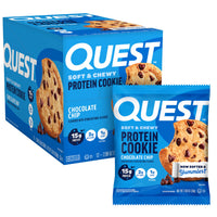 Thumbnail for Quest Nutrition Chocolate Chip Protein Cookie, 15g Protein, 1g Sugar, 2g Net Carbs, Keto Friendly, High Protein, Low Carb; 12 Count