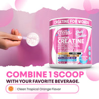 Thumbnail for Creatine for Women | Creatine Monohydrate + BCAA Powder Myo-Inositol Collagen Biotin Hyaluronic Acid Folate L Glutamine Vitamin D3 Iron Zinc D-Chiro-Maca Digestion Shelf Builder by Clean Nutra