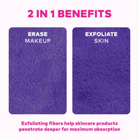 Thumbnail for The Original MakeUp Eraser PRO, Effortlessly Remove All Makeup Using Only Water, Including Waterproof Mascara, Eyeliner, Foundation, Lipstick, Sunscreen,and More! Queen Purple, 1 ct.