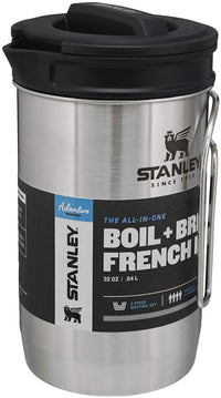 Thumbnail for STANLEY All In One French Press Coffee Maker 32 oz | 5 Minute Brew, 4 Hours Hot | Mesh Filter for Coffee Grounds | Insulated Stainless Steel French Press | BPA-Free | Stainless