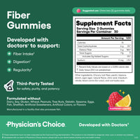 Thumbnail for Physician's CHOICE Gut Gummy Bundle: Probiotic Gummies + Fiber Gummies - No Sugar Added & Vegan - Supports Digestive Health & Regularity for Women and Men