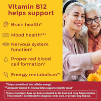 Thumbnail for Nature Made Zero Sugar Energy Vitamin B12 Gummies 1000 mcg per Serving, B12 Vitamin, Energy Metabolism Support, Aspartame Free, 110 Sugar Free Gummies, 55 Day Supply