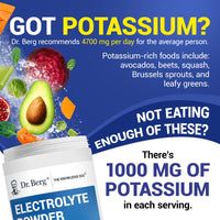 Thumbnail for Dr. Berg Zero Sugar Hydration Keto Electrolyte Powder - Enhanced w/ 1000 mg of Potassium & Real Pink Himalayan Salt (NOT Table Salt) - Raspberry & Lemon Flavor Hydration Drink Supplement, 100 Servings