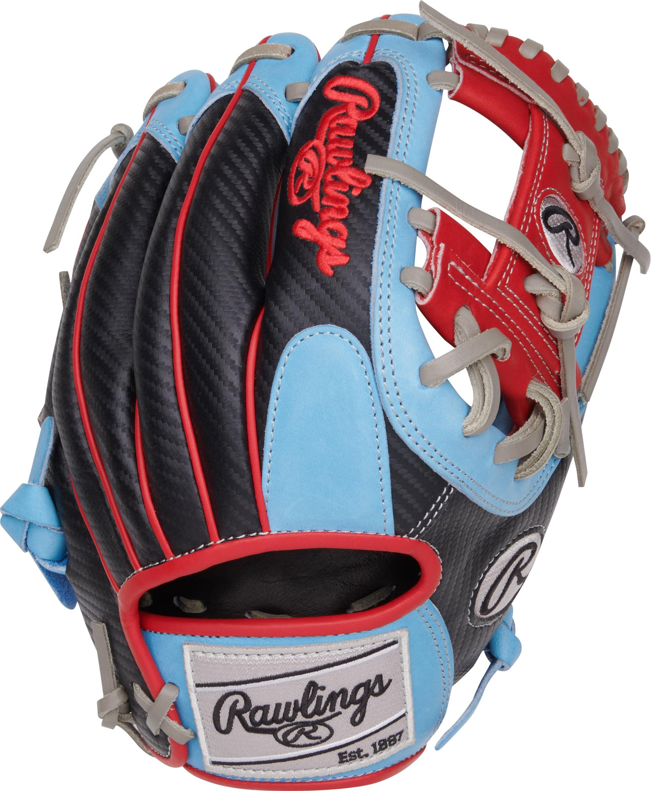 Rawlings | Heart of The Hide Series Baseball Glove | 11.5' | RHT | Hypershell - Pro I Web | Columbia Blue