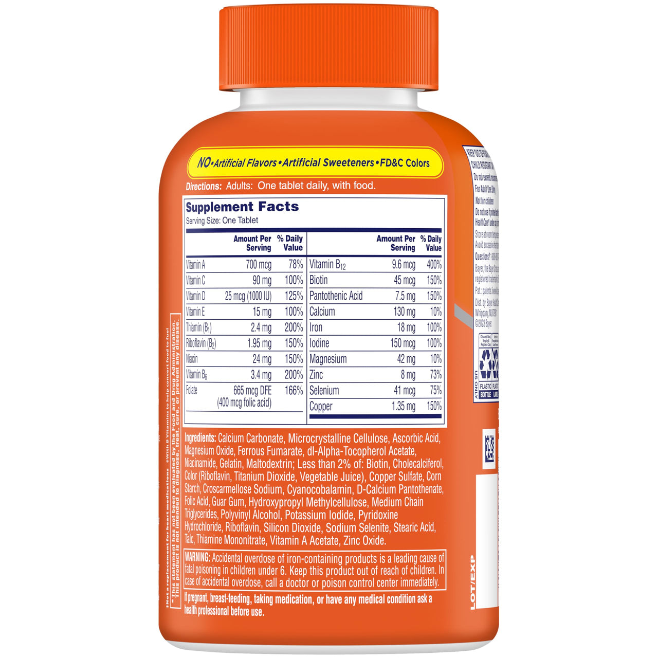 One A Day Women’s Multivitamin with Vitamin A, C, D, E and all 8 B vitamins, Calcium, Vitamins for Women, for Bone Health, Skin Health & Immune Health Support , 200 Count