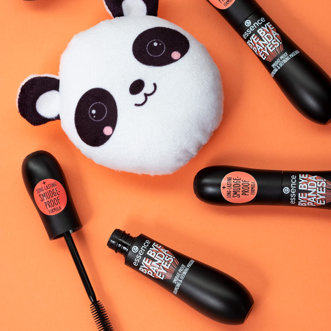 Essence | 3-Pack Bye Panda Eyes Tubing Mascara | Smudge-proof & Volumizing Definition | Vegan, Paraben & Oil Free | Cruelty Free