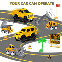 Thumbnail for Kids Toys 253 PCS Construction Race Tracks Toy for 3 4 5 6 7 8 Year Old Boys Girls, 5 PCS Construction Truck Car and Flexible Track Play Set Create A Engineering Road Games Toddler Toys Birthday Gifts
