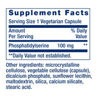 Thumbnail for Life Extension PS Caps, phosphatidylserine, for Cognitive Performance, Gluten-Free, Non-GMO, Vegetarian, 100 Capsules