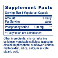 Thumbnail for Life Extension PS Caps, phosphatidylserine, for Cognitive Performance, Gluten-Free, Non-GMO, Vegetarian, 100 Capsules