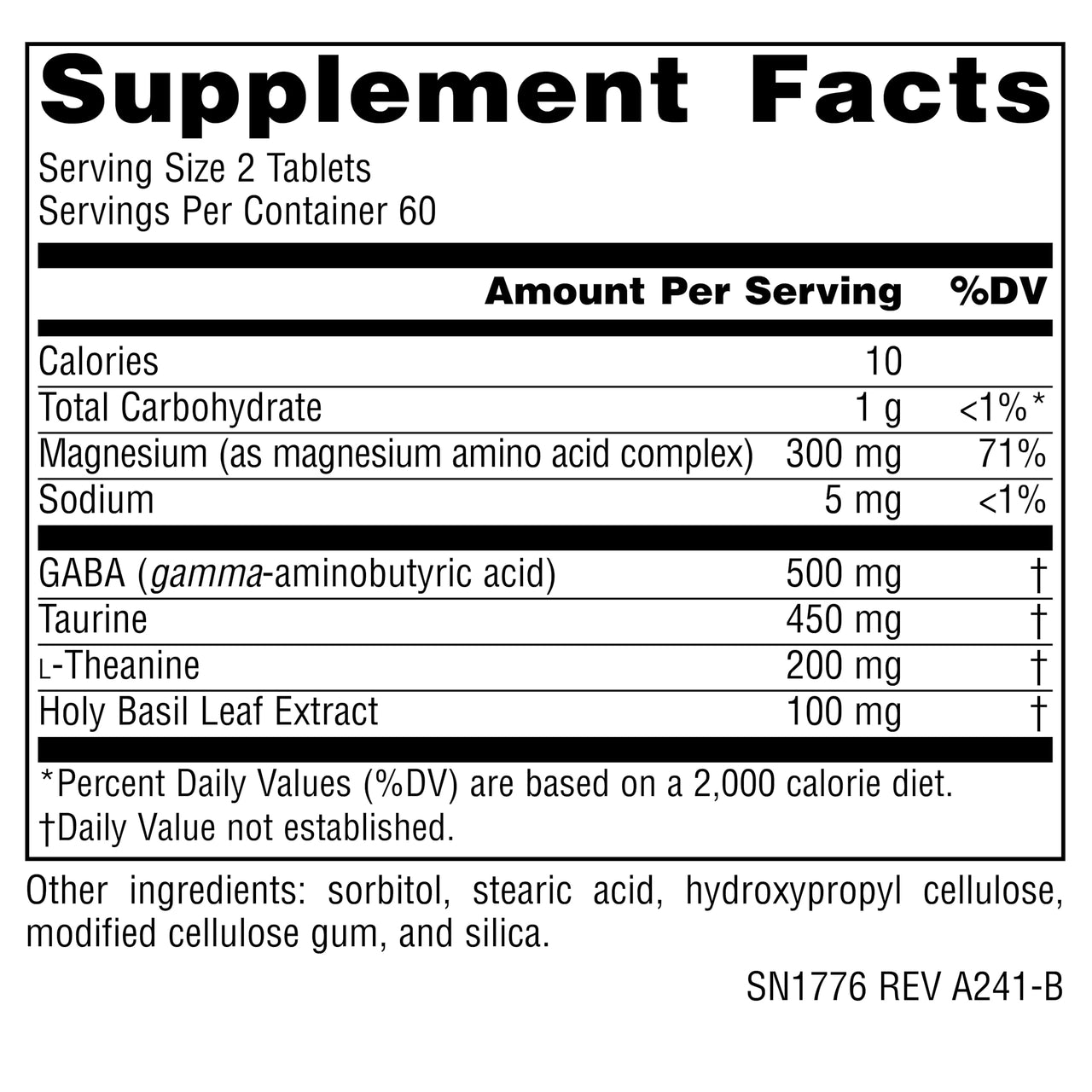 Source Naturals Serene Science L-Theanine with Magnesium and GABA - 120 Tablets