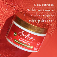 Thumbnail for SheaMoisture Curl Stretch Multi-tasking Volume Cream Kalahari Melon Oil and a Tropical Vacation Scent With Hydrating Hyaluronic Serum, Defines Type 4 Curls For Days 11 Fl Oz