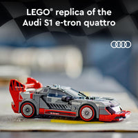 Thumbnail for LEGO Speed Champions Audi S1 e-tron Quattro Race Car Toys - Building Toys for Kids, Boys & Girls, Ages 9+ - Design Details & 1 Minifigure - Car Model Kit Birthday Gift - 76921