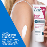 Thumbnail for CeraVe Eczema Relief Moisturizing Cream with Colloidal Oatmeal, Shea Butter & Vitamin E For Dry Skin & Itchy Skin Relief, Steroid Free & Paraben Free, 8oz