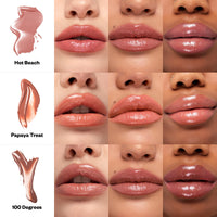 Thumbnail for Kosas Wet Stick Moisturizing Shiny Sheer Lipstick with Ceramides, Hyaluronic acid, Peptides and Mango Butter - Soothes, Softens, and Moisturizes Lips – Heatwave