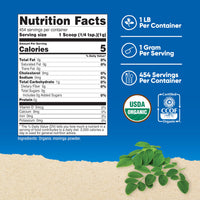 Thumbnail for Nutricost Organic Moringa Powder 1LB (16oz) - Gluten Free, Non-GMO, Vegetarian Friendly