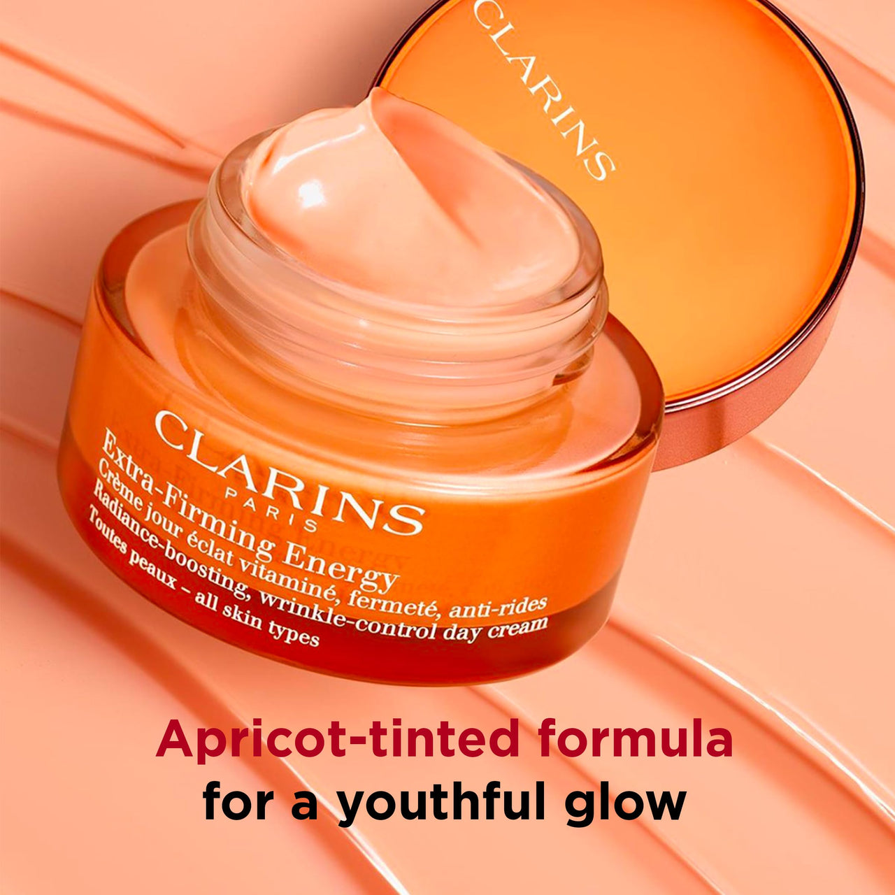 Clarins Extra-Firming Energy Moisturizer | 2-in-1 Anti-Aging Day Cream | Radiance Boost | 1.7 Ounces