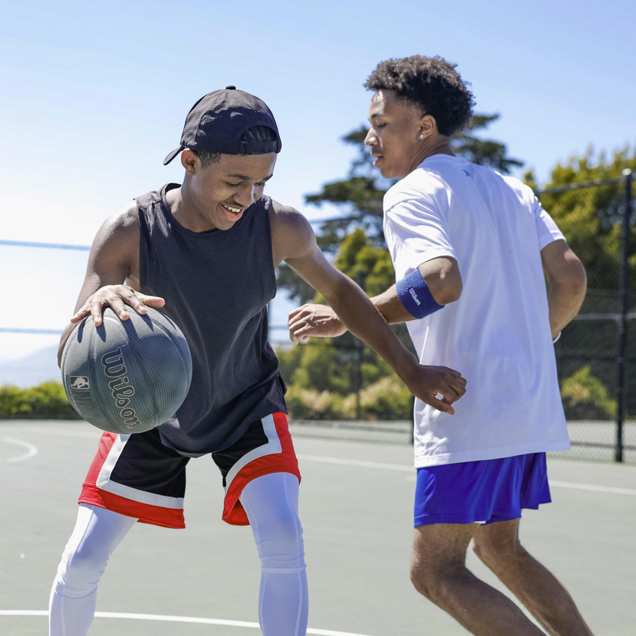 WILSON NBA Forge Pro Indoor/Outdoor Basketball - Brown, Size 7-29.5"