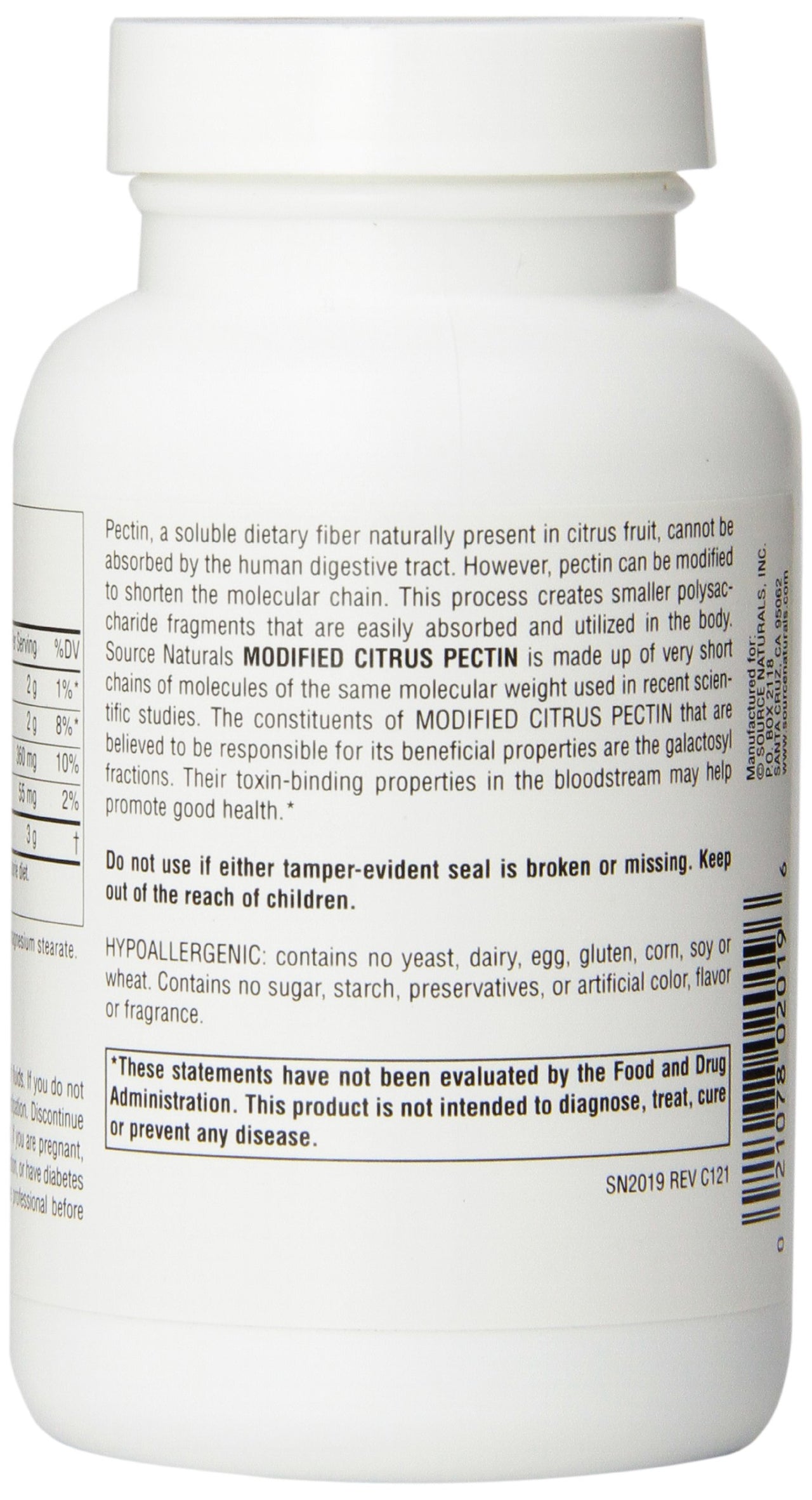 Source Naturals PectImmune, Modified Citrus Pectin, For Cellular Immune Health*, 750 mg - 90 Capsules