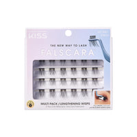 Thumbnail for KISS Falscara DIY Eyelash Extension Lengthening Wisps - Featherlight Synthetic Reusable Artificial Eyelashes Multipack of 24 Mini Lash Clusters for that Authentic Eyelash Extension Look