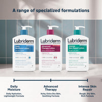 Thumbnail for Lubriderm Fragrance Free Daily Moisture Lotion + Pro-Ceramide, Shea Butter & Glycerin, Face, Hand & Body Lotion for Sensitive Skin, Hydrating Lotion for Healthier-Looking Skin, 16 fl. oz