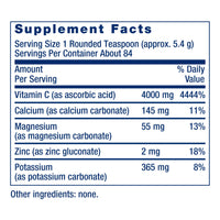 Thumbnail for Life Extension Buffered Vitamin C Powder, buffering minerals, calcium, magnesium, potassium & zinc, for sensitive stomachs, gluten free, non-GMO, vegetarian, 454 grams, about 84 servings