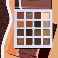 Thumbnail for Juvia's Place Coffee Shop Eyeshadow Palette - 16 Pan Palette, Tan, Auburn, & Rich Dark Chocolate, Mattes and Shimmers, Highly Pigmented and Buttery Texture