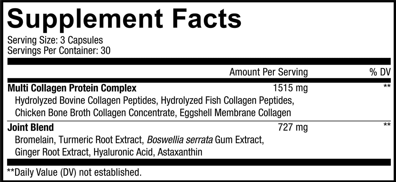 Codeage Multi Collagen Protein + Joint Blend Supplement, Hyaluronic Acid, Bromelain, Turmeric, Ginger Boswellia, Hydrolyzed - 5 Types of Collagen All-in-One, Joints & Bones Support, 2 Pack
