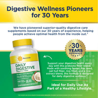 Thumbnail for Renew Life Adult Daily Digestive Prebiotic Fiber, 150 Vegetarian Capsules (Package May Vary)