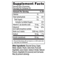 Thumbnail for OLLY Undeniable Beauty Gummy, For Hair, Skin, Nails, Biotin, Vitamin C, Keratin, Chewable Supplement, Grapefruit, 30 Day Supply - 60 Count