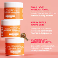 Thumbnail for SeoulCeuticals Snail Mucin Moisturizer 97.5% - Korean Skin Care Snail Repair Cream - Day & Night Anti Aging K Beauty Skincare Cruelty Free 2oz