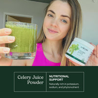 Thumbnail for Eclectic Herb - Celery Juice Powder | Nutritional Supplement | Hydration + Wellness Support, Vitamins + Minerals | Freeze Dried, USDA Organic, Non-GMO, Vegan (3.2 oz | 90 g)