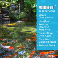 Thumbnail for MICROBE-LIFT PL Pond Bacteria and Outdoor Water Garden Cleaner, Safe for Live Koi Fish, Plant Life, and Decor, 16 Ounces